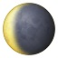 Убывающий серп луны в Октябре 2023 года